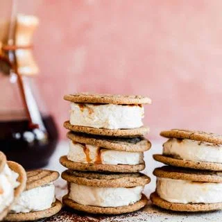 Caramel Coffee Ice Cream Sandwiches