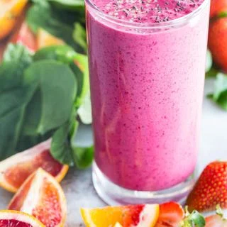 Blood Orange Strawberry Beet Smoothie