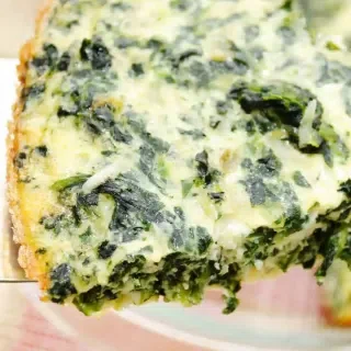 Crustless Spinach Bacon Quiche