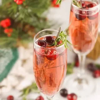 Cranberry Mimosas