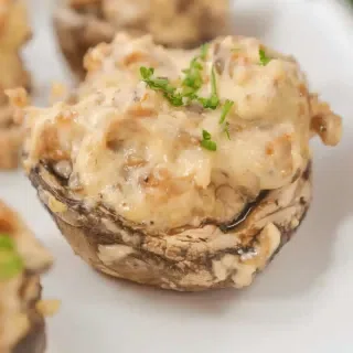 Sausage Cream Cheese Filled Mushrooms