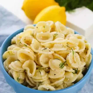 Dill Pasta Salad with Feta Cheese