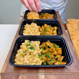 Sweet & Spicy BBQ Chicken Mac & Cheese Meal Prep