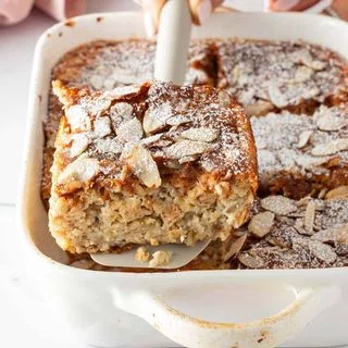 Almond Croissant Baked Oats