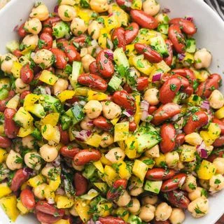 Chickpea and Kidney Bean Salad