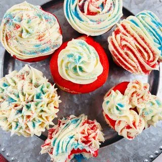 Red White and Blue Cupcakes