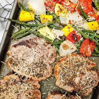 Italian Sheet Pan Pork Chops