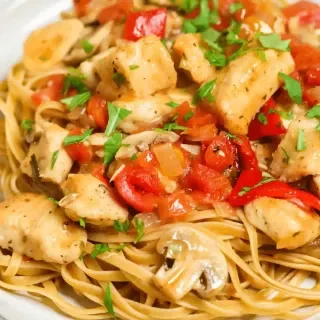 Easy Chicken Cacciatore