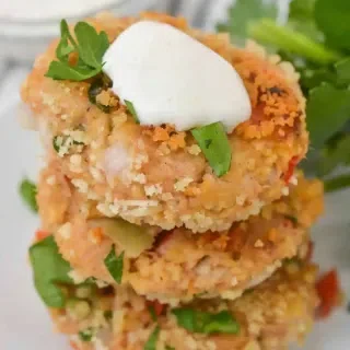 Tuna Cakes with Garlic Lemon Aioli