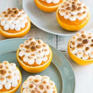 Sweet Potatoes in Orange Cups