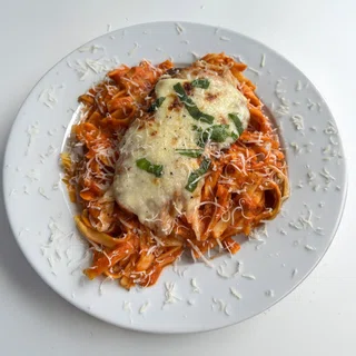 Chicken Parmesan Pasta with Hidden Veggies