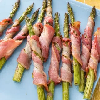 Air Fryer Bacon Wrapped Asparagus