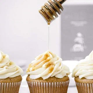 Earl Grey Cupcakes with Honey Mascarpone Buttercream