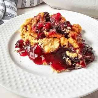 Blueberry Cherry Dump Cake