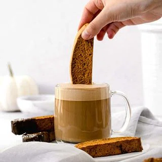 Chocolate Dipped Pumpkin Biscotti