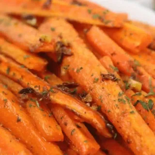 Honey Garlic Roasted Baby Carrots