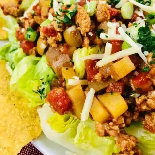 Chicken Picadillo Taco Salad