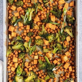 Sheet Pan Tofu & Chickpeas