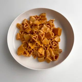 Heart-Shaped Vodka Pasta