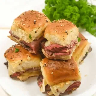 Roast Beef Sliders with Dijon Sauce