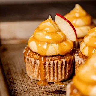 Salted Caramel Apple Cupcakes