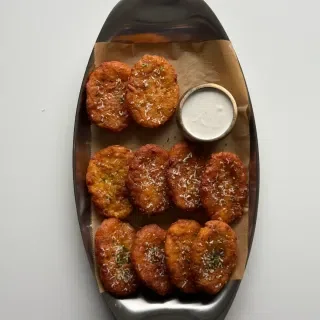 Crispy Garlic Parmesan Hash Browns