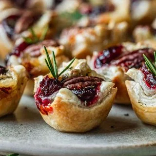 5-Ingredient Cranberry Brie Tartlets