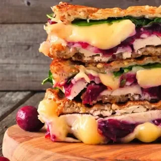 Leftover Turkey Panini (Thanksgiving Panini)