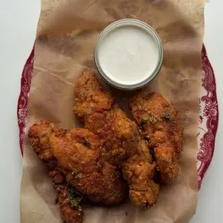 Lemon Pepper Chicken Tenders with Lemon Pepper Sauce
