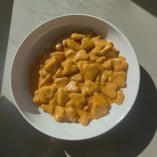 Gnocchi Hearts in Creamy Pink Sauce