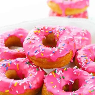 Pink Sprinkle Biscuit Donuts