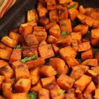 Roasted Brown Sugar Sweet Potatoes
