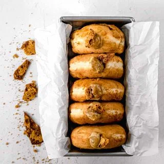 Crème Brûlée Filled Brioche Donuts