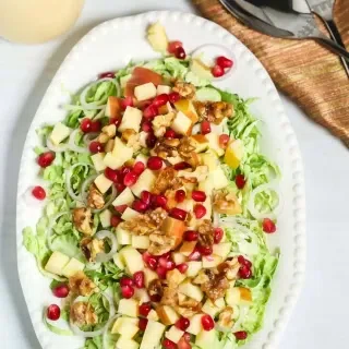 Shaved Brussel Sprouts Salad with Apples