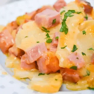 Cheesy Ham and Potato Casserole