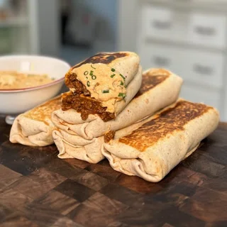 High-Protein Low-Calorie Nacho Cheese Burrito Meal Prep