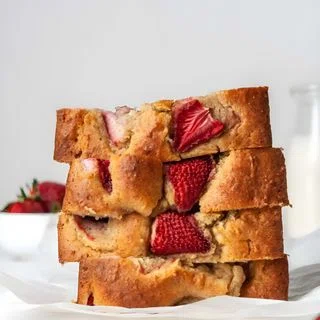 Paleo Strawberry Banana Bread Recipe