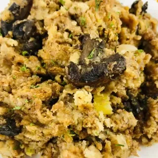 Crock Pot Stuffing with Mushrooms
