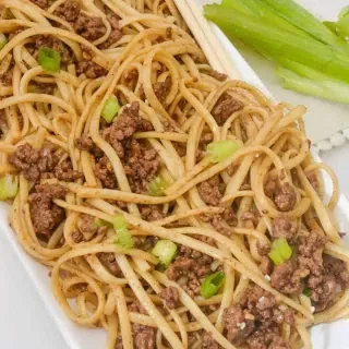 Mongolian Ground Beef Noodles