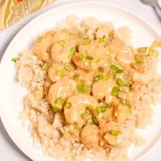 Creamy Garlic Shrimp and Rice