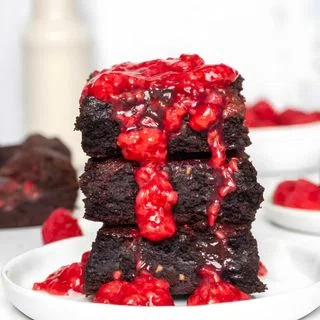 Paleo Raspberry Brownies