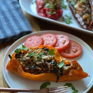 Vegetarian Stuffed Sweet Pointed Peppers