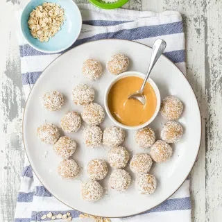 Coconut Peanut Butter Oatmeal Balls
