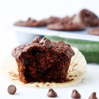 Double Chocolate Zucchini Muffins