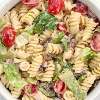 Dairy Free & Egg Free BLT Pasta Salad