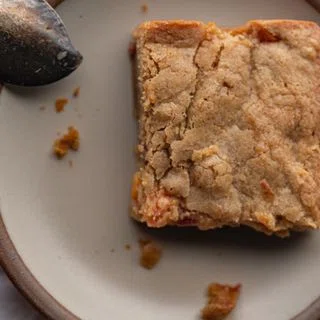 Brown Butter Peach Blondies
