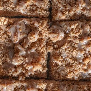 Brown Butter Cinnamon Coffee Cake with Brown Butter Vanilla Glaze