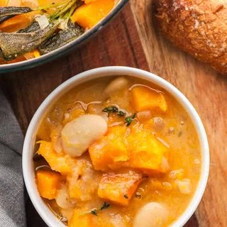 Cozy Fall Stew with Butter Beans and Butternut Squash