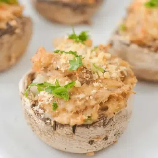 Shrimp and Crab Stuffed Portobello Mushrooms
