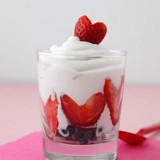 Berry Heart Parfaits